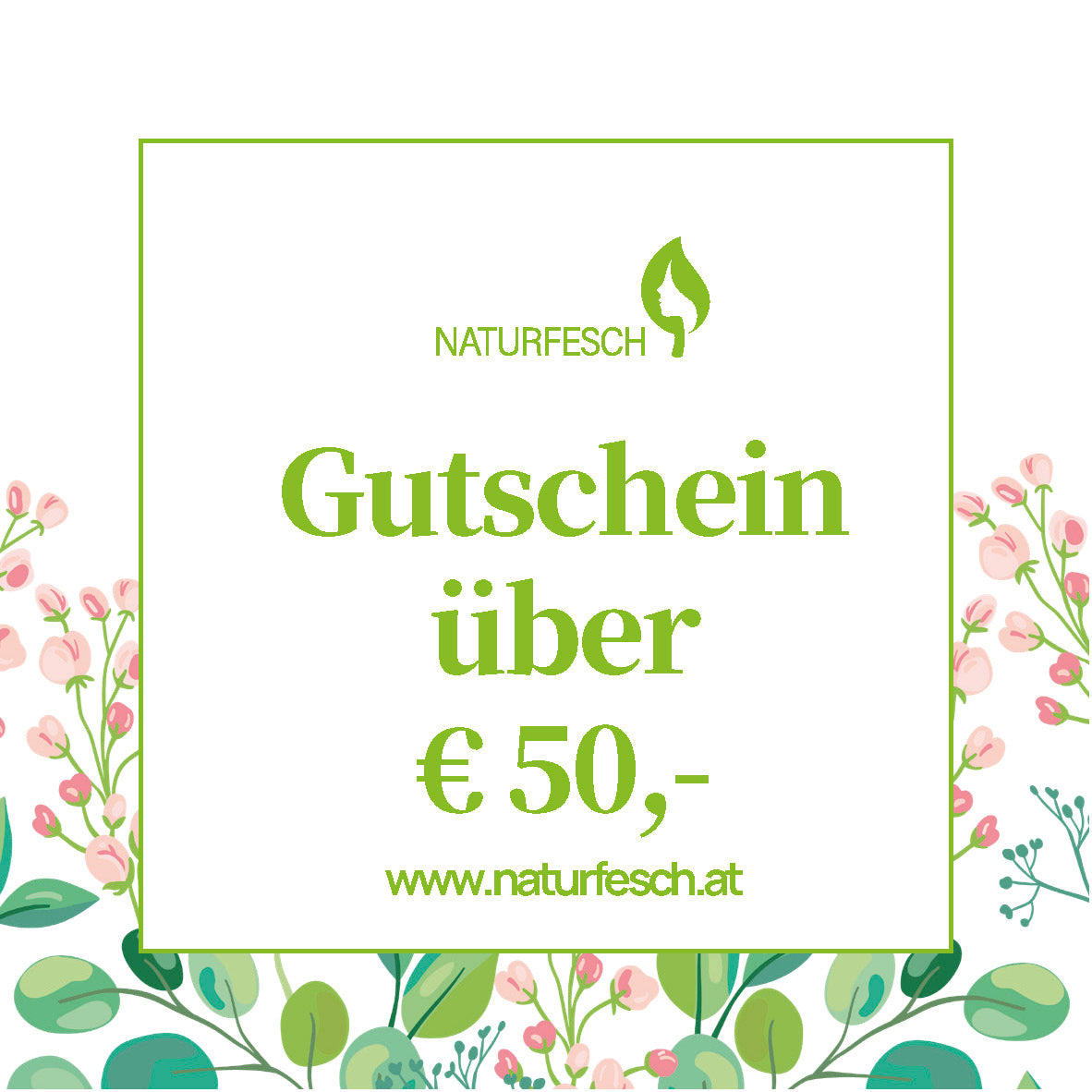 Naturfesch Geschenkgutschein