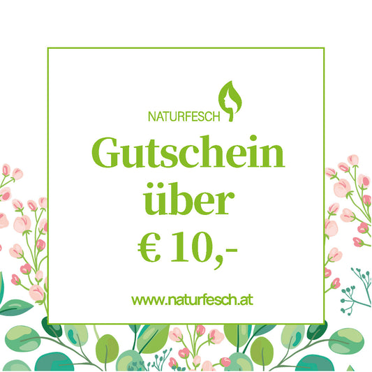 Naturfesch Geschenkgutschein